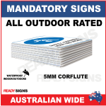 MANDATORY SIGN - MS032 - EYE PROTECTION REQUIRED BEYOND THIS POINT 